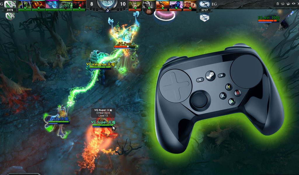 How to play Dota 2 with a Controller?
