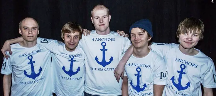 Jerax Dota Team 4 Anchors + One Sea Captain