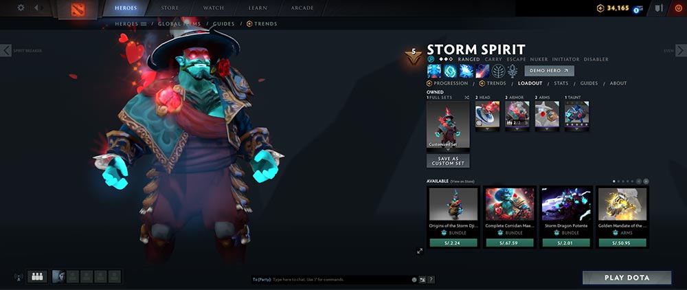 Dota 2 Storm Spirit Hero