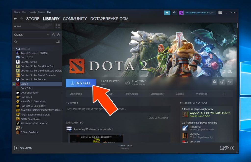 Dota 2 Installation